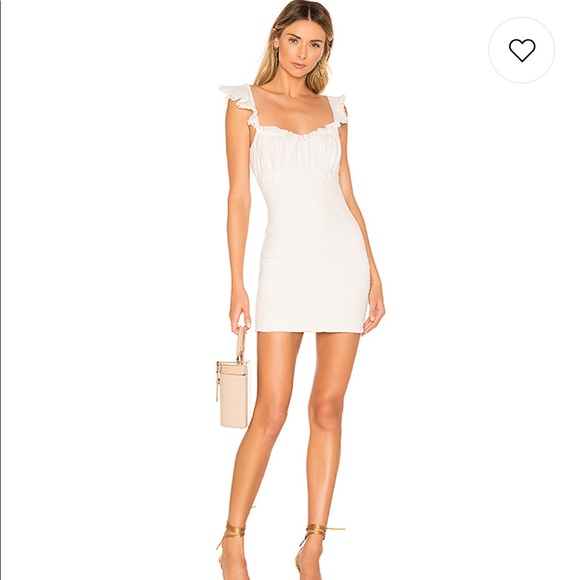 MAJORELLE Dresses & Skirts - FANNING MINI DRESS IN IVORY MAJORELLE